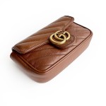 グッチ GG マーモント キルティングレザー ミニチェーンバッグ